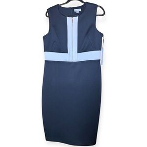 Calvin Klein Black and White Sheath Dress - NWT - Size 12